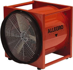 Allegro - 16" Inlet, Electric AC Axial Blower - 1.5 hp, 4,839 CFM (Free Air), Explosion Proof, 230 Max Voltage Rating - Industrial Tool & Supply