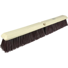 18″ - Maroon Heavy Perma Sweep Broom Without Handle - Industrial Tool & Supply