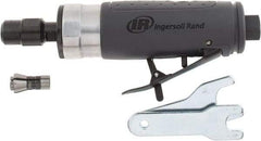 Ingersoll-Rand - 1/4" Collet, Straight Handle, Straight Air Die Grinder - 25,000 RPM, Rear Exhaust, 28 CFM, 0.33 hp, 1/4" Inlet - Industrial Tool & Supply