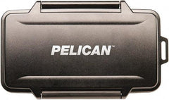 Pelican Products, Inc. - 4-51/64" Wide x 39/64" High, Memory Card Case - Black, Polycarbonate - Industrial Tool & Supply