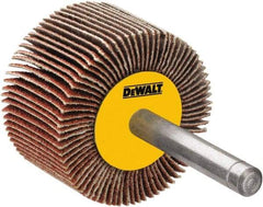 DeWALT - 4-1/2" Diam, 80 Grit Aluminum Oxide Unmounted Flap Wheel - 5/8-11 Thread, 1-1/8" Wide, Coated, Medium Grade, 13,300 Max RPM - Industrial Tool & Supply