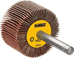 DeWALT - 6-1/2" Diam, 80 Grit Aluminum Oxide Unmounted Flap Wheel - 1" Hole, 2" Wide, Coated, Medium Grade, 5,800 Max RPM - Industrial Tool & Supply