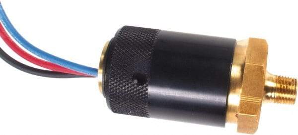Parker - FRL Pressure Switch - 1/4" NPT, 20-120 psi & 18 LDS - Industrial Tool & Supply