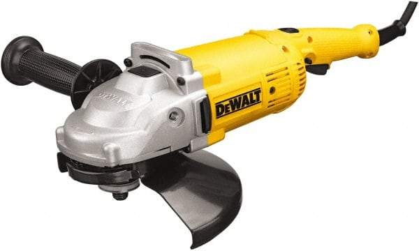 DeWALT - 9" Wheel Diam, 6,500 RPM, Corded Angle & Disc Grinder - 5/8-11 Spindle, 120 Volts - Industrial Tool & Supply