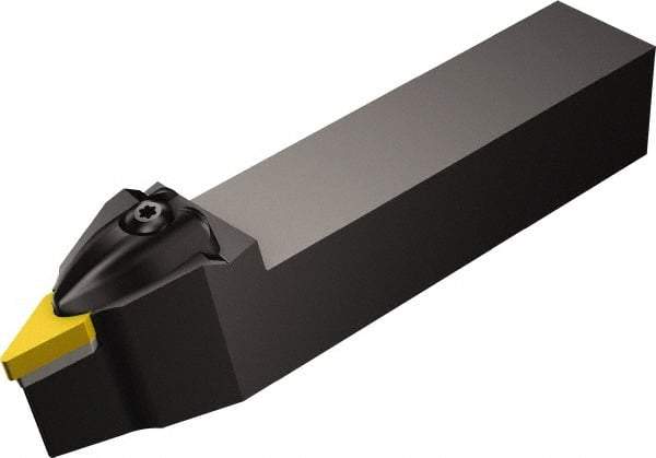 Sandvik Coromant - DVVN, Neutral Cut, 17.50° Lead Angle, 25mm Shank Height x 25mm Shank Width, Negative Rake Indexable Turning Toolholder - 150mm OAL, VNMG 16 04 08 Insert Compatibility, Series T-Max P - Industrial Tool & Supply