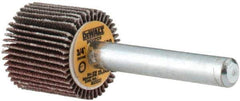 DeWALT - 3/4" Diam x 3/4" Face Width, Fine Aluminum Oxide Coated Mounted Flap Wheel - 1/4" Shank Mount, 120 Grit, Cloth Backing, 25,000 Max RPM - Industrial Tool & Supply