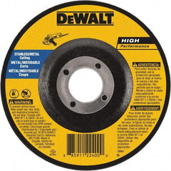 DeWALT - 6" 60 Grit Aluminum Oxide Cutoff Wheel - 0.045" Thick, 7/8" Arbor, 10,100 Max RPM, Use with Angle Grinders - Industrial Tool & Supply