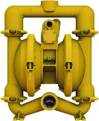 Versa-Matic - 1-1/4 \x96 1-1/2 NPT, Air Operated Diaphragm Pump - Santoprene Diaphragm, Aluminum Housing - Industrial Tool & Supply