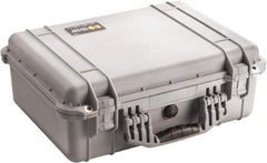 Pelican Products, Inc. - 15-49/64" Wide x 7-13/32" High, Clamshell Hard Case - Silver, Polyethylene - Industrial Tool & Supply