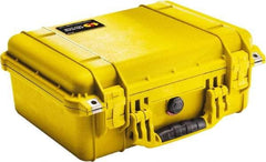 Pelican Products, Inc. - 13" Wide x 6-53/64" High, Clamshell Hard Case - Yellow, Polyethylene - Industrial Tool & Supply