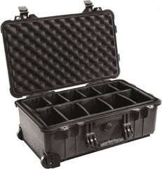Pelican Products, Inc. - 13-13/16" Wide x 9" High, Clamshell Hard Case - Black, Polyethylene - Industrial Tool & Supply