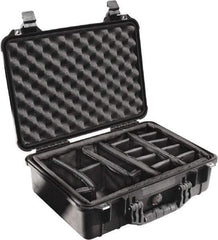 Pelican Products, Inc. - 14-1/16" Wide x 6-15/16" High, Clamshell Hard Case - Black, Polyethylene - Industrial Tool & Supply
