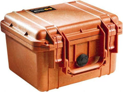 Pelican Products, Inc. - 9-11/16" Wide x 6-7/8" High, Clamshell Hard Case - Orange, Polyethylene - Industrial Tool & Supply