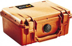 Pelican Products, Inc. - 7-51/64" Wide x 4-19/64" High, Clamshell Hard Case - Orange, Polyethylene - Industrial Tool & Supply