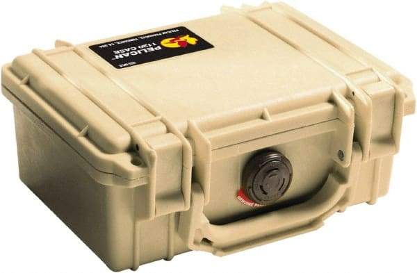 Pelican Products, Inc. - 6-49/64" Wide x 3-7/8" High, Clamshell Hard Case - Tan, Polyethylene - Industrial Tool & Supply