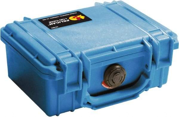 Pelican Products, Inc. - 6-49/64" Wide x 3-7/8" High, Clamshell Hard Case - Blue, Polyethylene - Industrial Tool & Supply
