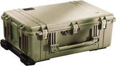 Pelican Products, Inc. - 20-15/32" Wide x 12-29/64" High, Clamshell Hard Case - Olive, Polyethylene - Industrial Tool & Supply
