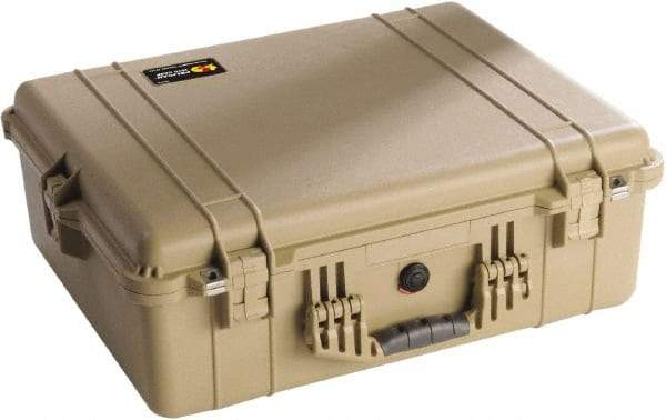 Pelican Products, Inc. - 19-23/64" Wide x 8-51/64" High, Clamshell Hard Case - Tan, Polyethylene - Industrial Tool & Supply