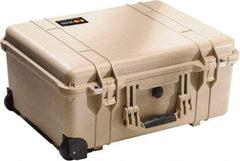 Pelican Products, Inc. - 17-59/64" Wide x 10-27/64" High, Clamshell Hard Case - Tan, Polyethylene - Industrial Tool & Supply