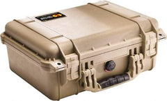 Pelican Products, Inc. - 13" Wide x 6-53/64" High, Clamshell Hard Case - Tan, Polyethylene - Industrial Tool & Supply