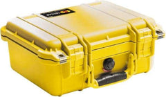 Pelican Products, Inc. - 11-5/8" Wide x 6" High, Clamshell Hard Case - Yellow, Polyethylene - Industrial Tool & Supply