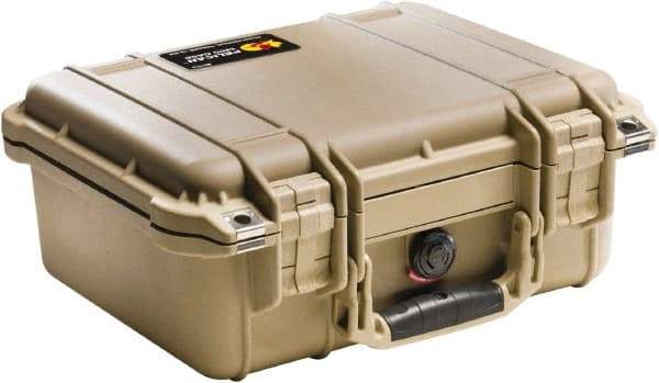 Pelican Products, Inc. - 11-5/8" Wide x 6" High, Clamshell Hard Case - Tan, Polyethylene - Industrial Tool & Supply