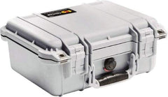 Pelican Products, Inc. - 11-5/8" Wide x 6" High, Clamshell Hard Case - Silver, Polyethylene - Industrial Tool & Supply