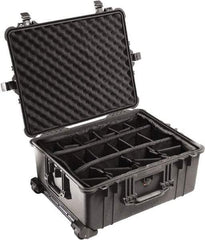 Pelican Products, Inc. - 19-11/16" Wide x 11-7/8" High, Clamshell Hard Case - Black, Polyethylene - Industrial Tool & Supply