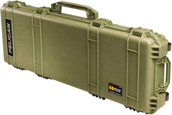 Pelican Products, Inc. - 16" Wide x 6-1/8" High, Long Gun Case - Olive, Polyethylene - Industrial Tool & Supply