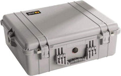 Pelican Products, Inc. - 19-23/64" Wide x 8-51/64" High, Clamshell Hard Case - Silver, Polyethylene - Industrial Tool & Supply