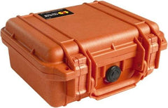 Pelican Products, Inc. - 9-11/16" Wide x 4-7/8" High, Clamshell Hard Case - Orange, Polyethylene - Industrial Tool & Supply