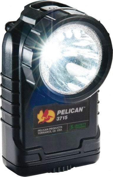 Pelican Products, Inc. - White LED Bulb, 233 Lumens, Right Angle Flashlight - Black Plastic Body, 4 AA Alkaline Batteries Not Included - Industrial Tool & Supply