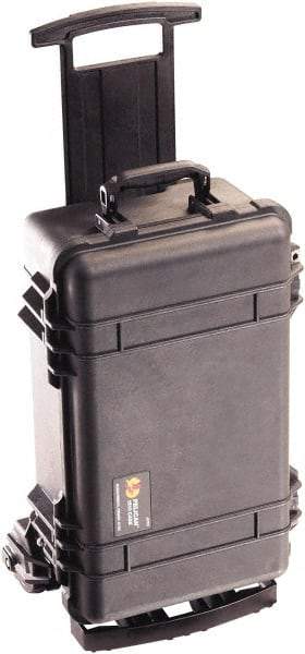 Pelican Products, Inc. - 24-1/4" Wide x 11-3/4" High, Clamshell Hard Case - Black, Polypropylene - Industrial Tool & Supply