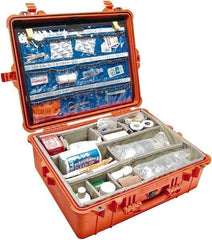 Pelican Products, Inc. - 19-23/64" Wide x 8-51/64" High, Clamshell Hard Case - Orange, Polypropylene - Industrial Tool & Supply