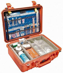 Pelican Products, Inc. - 14-1/16" Wide x 6-15/16" High, Clamshell Hard Case - Orange, Polypropylene - Industrial Tool & Supply