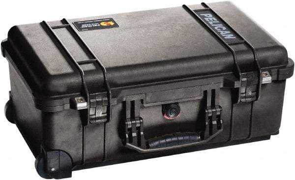 Pelican Products, Inc. - 13-13/16" Wide x 9" High, Clamshell Hard Case - Black, Polypropylene - Industrial Tool & Supply