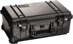 Pelican Products, Inc. - 13-13/16" Wide x 9" High, Clamshell Hard Case - Black, Polypropylene - Industrial Tool & Supply