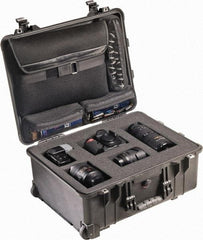 Pelican Products, Inc. - 17-59/64" Wide x 10-27/64" High, Clamshell Hard Case - Black, Polypropylene - Industrial Tool & Supply
