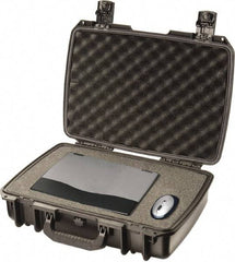 Pelican Products, Inc. - 14-45/64" Wide x 5-51/64" High, Clamshell Hard Case - Black, HPX High Performance Resin - Industrial Tool & Supply