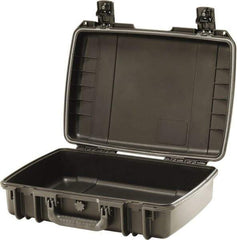 Pelican Products, Inc. - 14-45/64" Wide x 5-51/64" High, Clamshell Hard Case - Black, HPX High Performance Resin - Industrial Tool & Supply