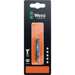 Wera - 4mm Hex Screwdriver Bit - 1/4" Drive, 50mm OAL - Industrial Tool & Supply