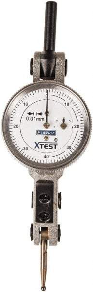 Fowler - Dial Test Indicators Maximum Measurement (mm): 1.60 Dial Graduation (mm): 0.0100 - Industrial Tool & Supply