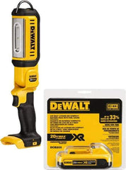 DeWALT - 20 Volts, 500 Lumens, Cordless Work Light - Black/Yellow, 17 hr Run Time - Industrial Tool & Supply