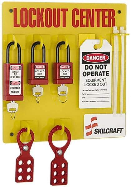 Ability One - Equipped Lockout Device & Tag Station - Industrial Tool & Supply