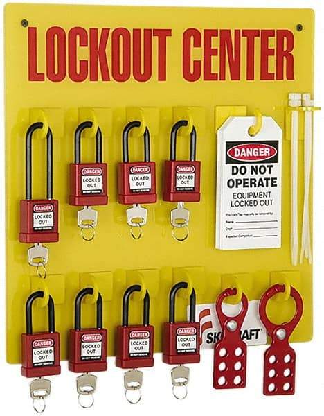 Ability One - Equipped Lockout Device & Tag Station - Industrial Tool & Supply