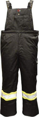 Viking - Size S, Black, Flame Resistant/Retardant, Rain, Cold Weather Bib Overall - No Pockets - Industrial Tool & Supply