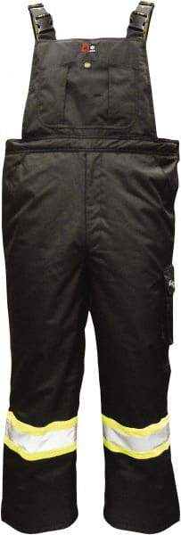 Viking - Size XL, Black, Flame Resistant/Retardant, Rain, Cold Weather Bib Overall - No Pockets - Industrial Tool & Supply