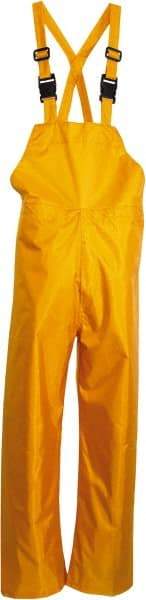 Viking - Size S, Yellow, Rain, Wind Resistant Bib Overall - No Pockets - Industrial Tool & Supply