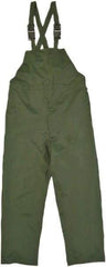 Viking - Size XL, Green, Rain, Wind Resistant Bib Overall - No Pockets - Industrial Tool & Supply