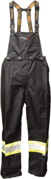Viking - Size 2XL, Black, Green, Silver, Rain, Flame Resistant/Retardant, Wind Resistant Bib Overall - No Pockets - Industrial Tool & Supply
